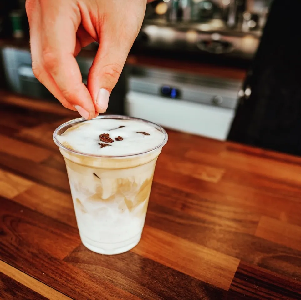 Iced Latte im Sommer