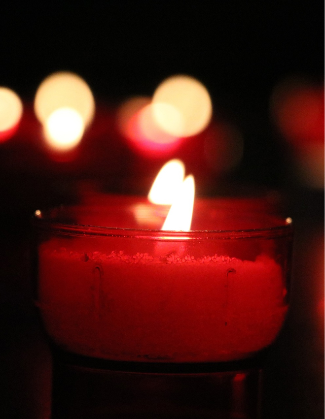 Religiöse Feste Kerzen brennen