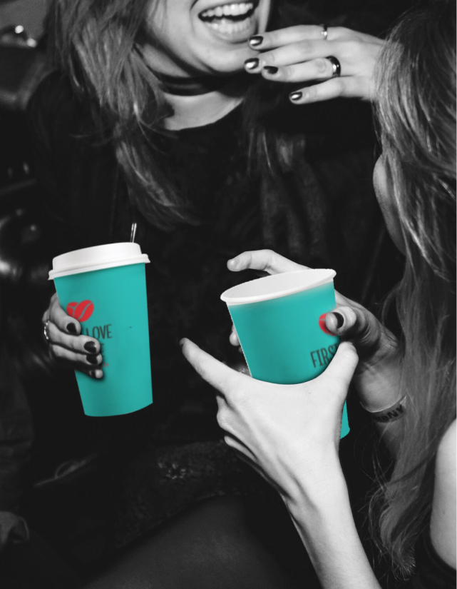 First Love Coffee Kaffeebecher von Kollegen