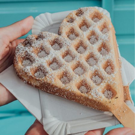First Love Coffee Waffel am Stiel als Snack