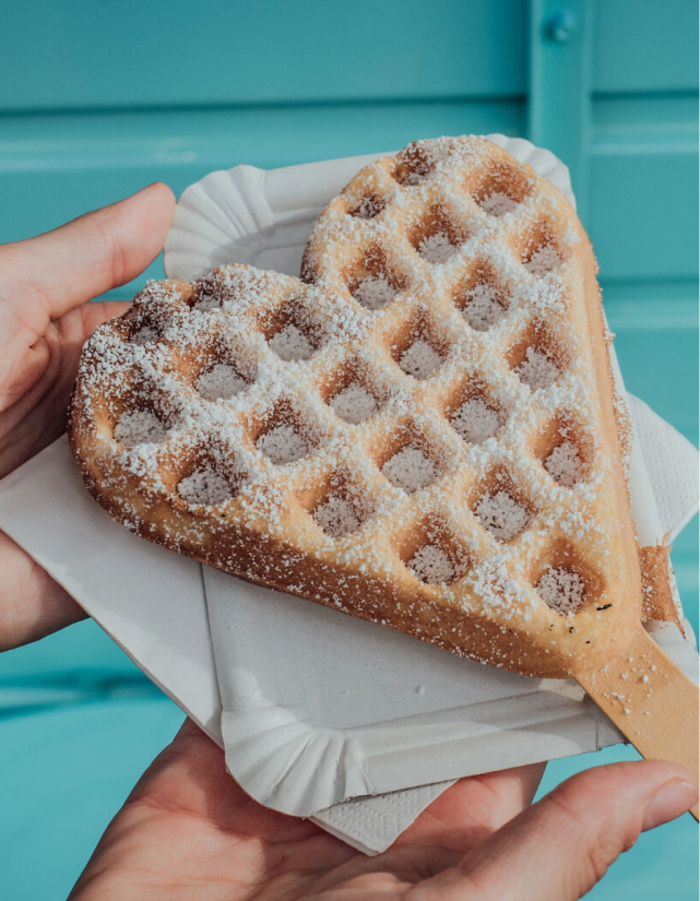 First Love Coffee Waffel am Stiel als Snack