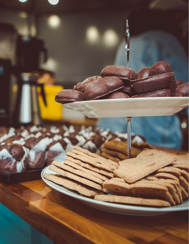 Weihnachtsgebäck bei First Love Coffee Barista Catering
