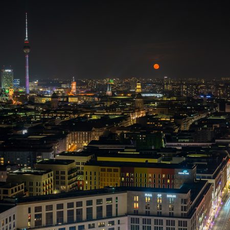 Berlin Panorama bei Nacht