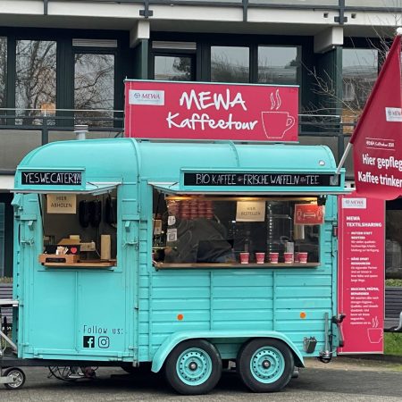 MEWA Branding auf dem Kaffee-Wagen